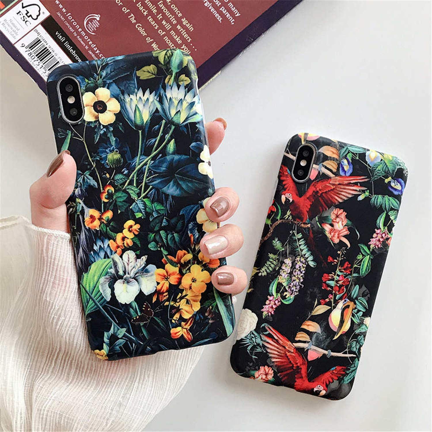 Amazon.co.jp: スマホケース高級ヴィンテージ花電話ケースiphone 11